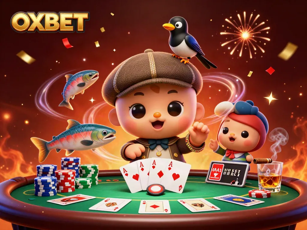 Engage in thrilling gaming adventures at OXBET with vibrant characters and rich casino elements.