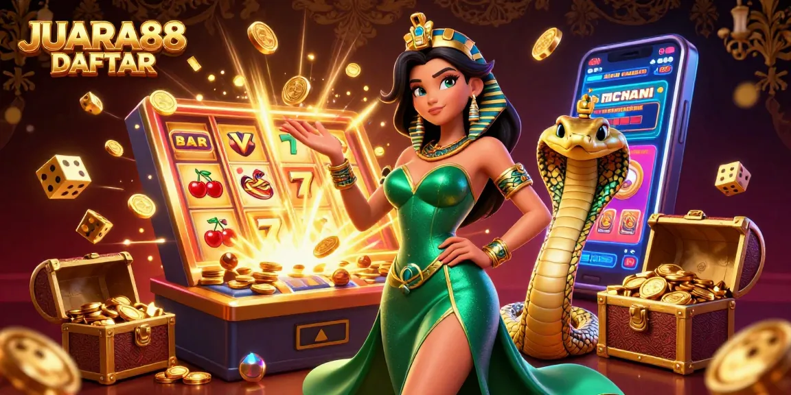 Spin to win at JUARA88 DAFTAR with sparkling slot machines and golden treasures.