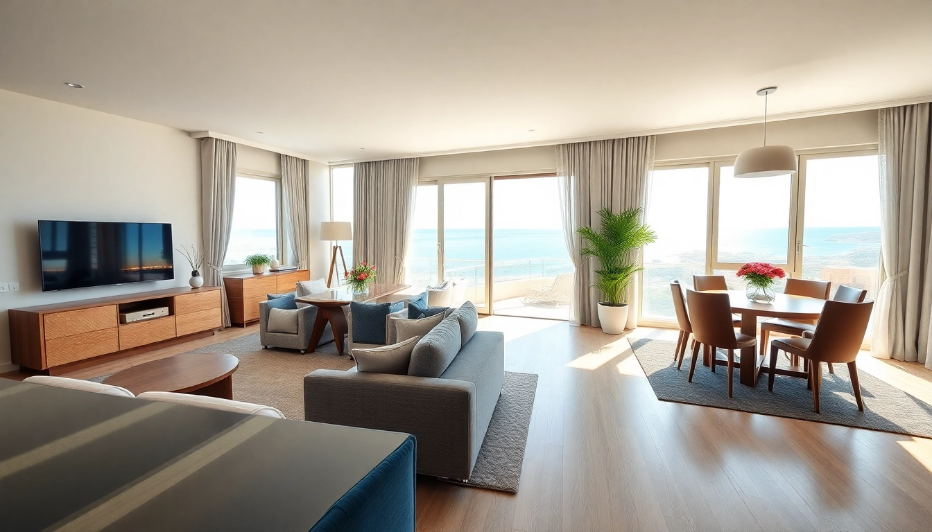 Find an apartment for rent in Alanya Turkey with stunning ocean views and modern decor.