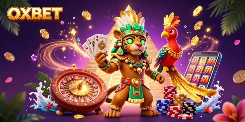 Experience the thrill of winning with OXBET's vibrant casino games and dynamic 3D scenes.