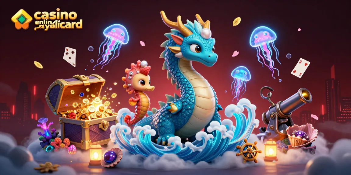 Jouez dans un casino en ligne paysafecard avec un dragon magique et des trésors sous-marins.