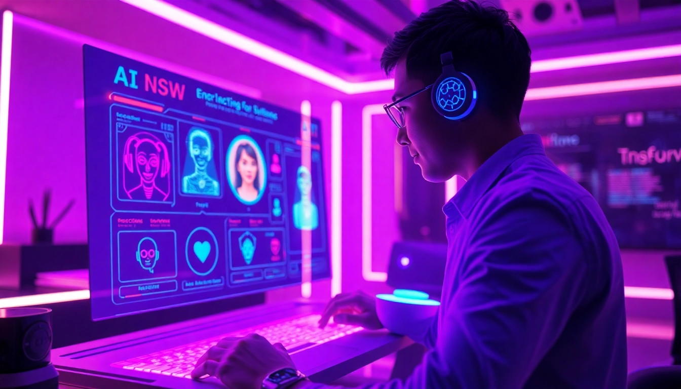 Exploring the best NSFW AI platform with engaging holographic displays and advanced technology.