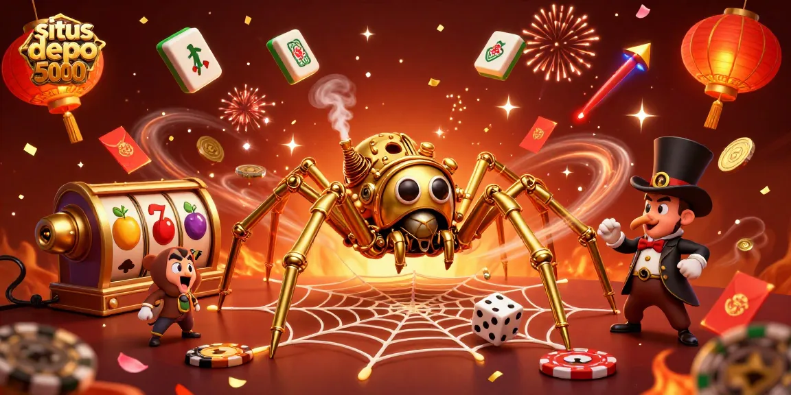 Menghadirkan situs depo 5000 dengan karakter 3D di dunia slot, menangkap dadu yang tidak beruntung dalam jaring konfeti meriah.
