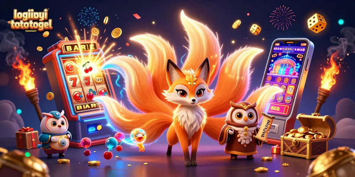 Win big with login bayi toto togel in a vibrant, magical casino illustration.