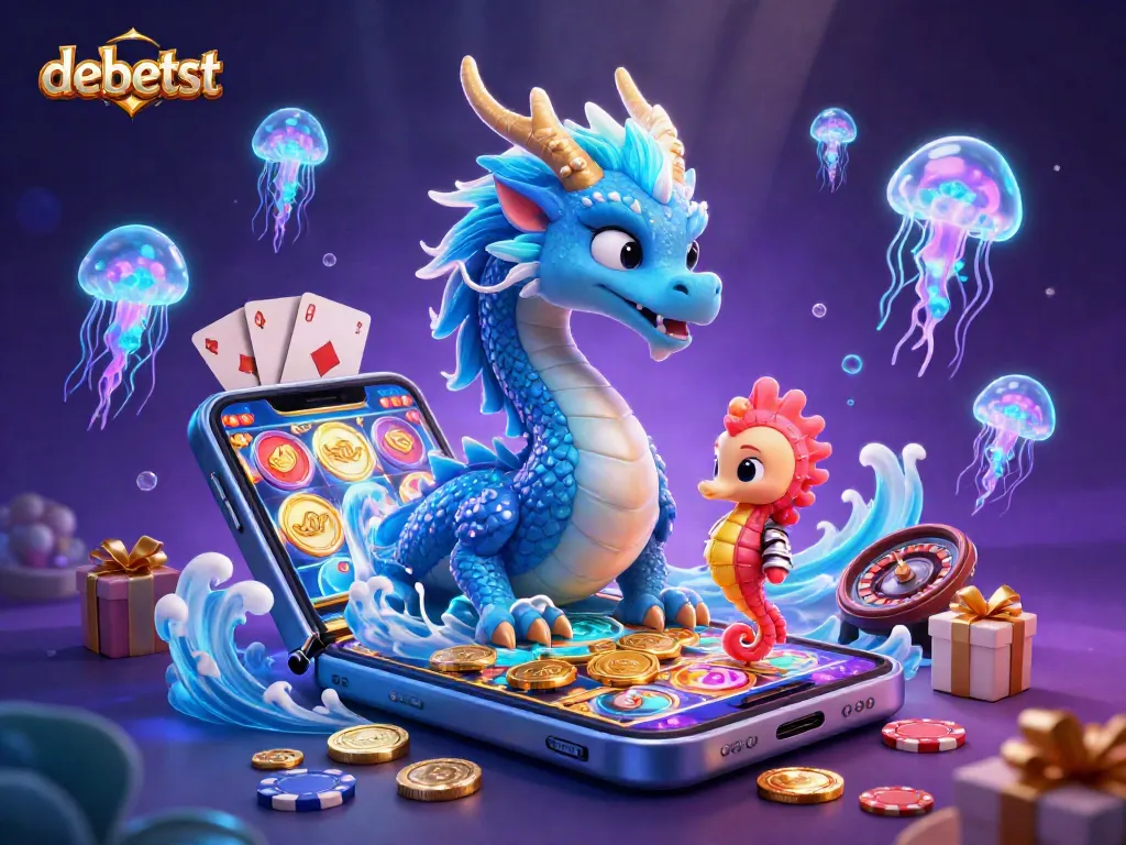 Engage in thrilling gameplay with debetst, featuring a dynamic world of vibrant casino elements.