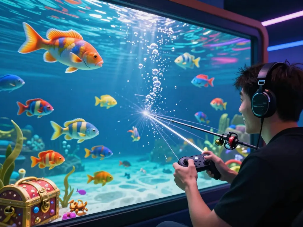 Exciting moment in Bắn cá hubet88 online game featuring vibrant fish and underwater adventure.