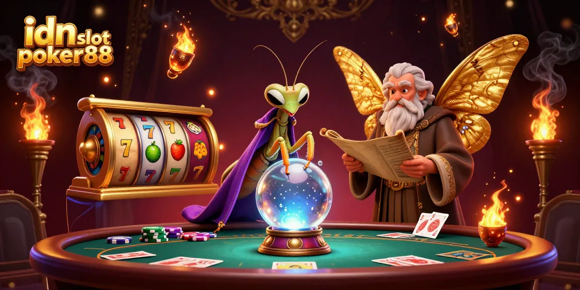 Experience thrilling gameplay with idn slot poker88 in a magical 3D casino scene featuring dynamic elements.