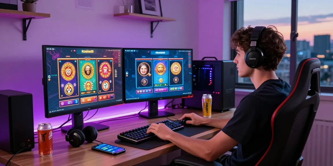 Kudaliar89: Pengguna menikmati permainan slot online di ruangan gaming yang modern.