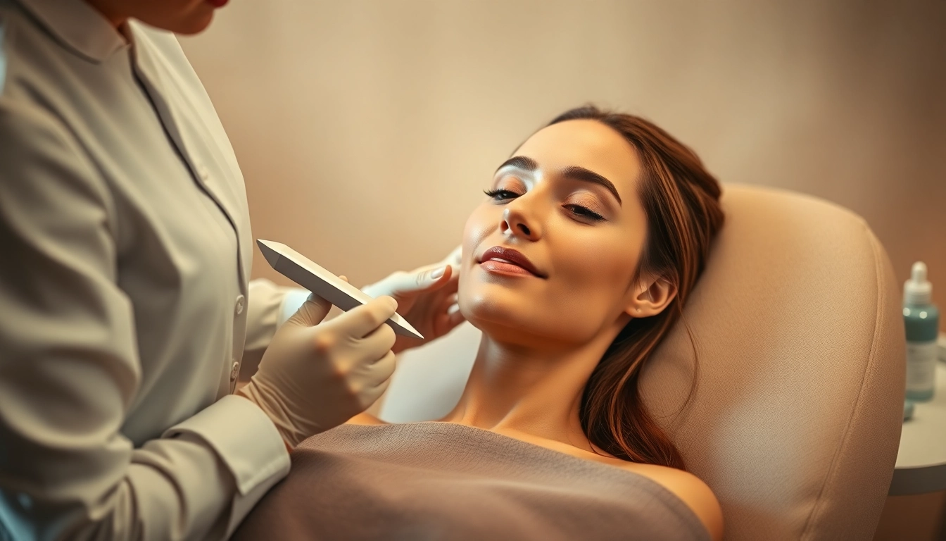 Experience a rejuvenating Dermaplane Facial while a skilled technician enhances skin radiance.