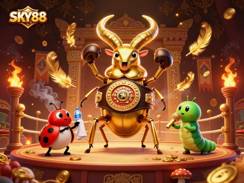 Experience thrilling games at SKY88 with vibrant characters and dynamic casino action.