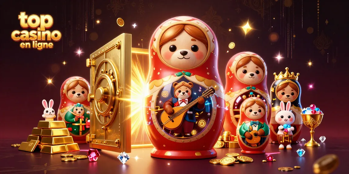 Vivez le frisson des meilleurs casinos en ligne avec une scène de casino 3D dynamique mettant en vedette des personnages de casino animés.