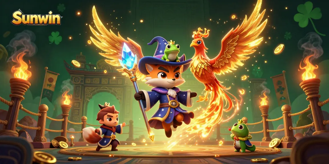 Experience thrilling gameplay at Sunwin with magical characters in a vibrant casino world.