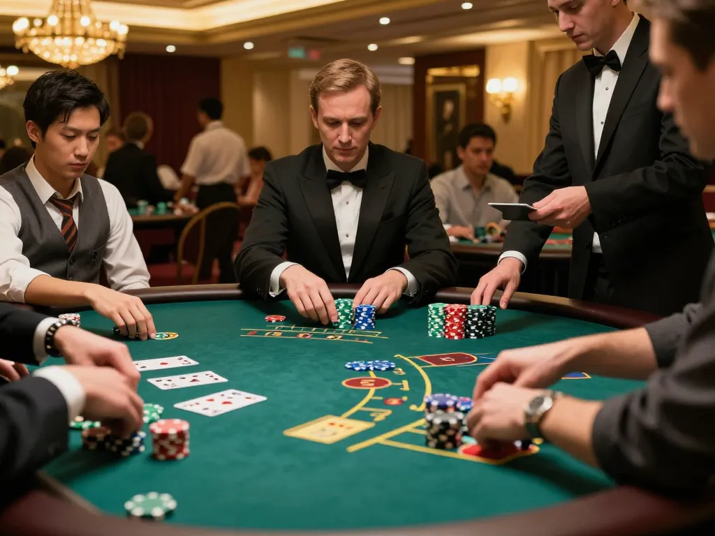 Experience the thrill of blackjack strategy and action at qq88 casino table with vibrant atmosphere.