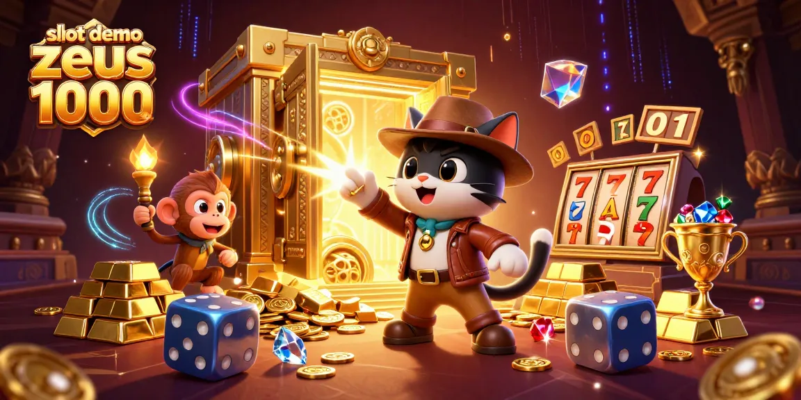 Spin the reels in the vibrant slot demo zeus 1000, as the explorer cat uncovers treasures.