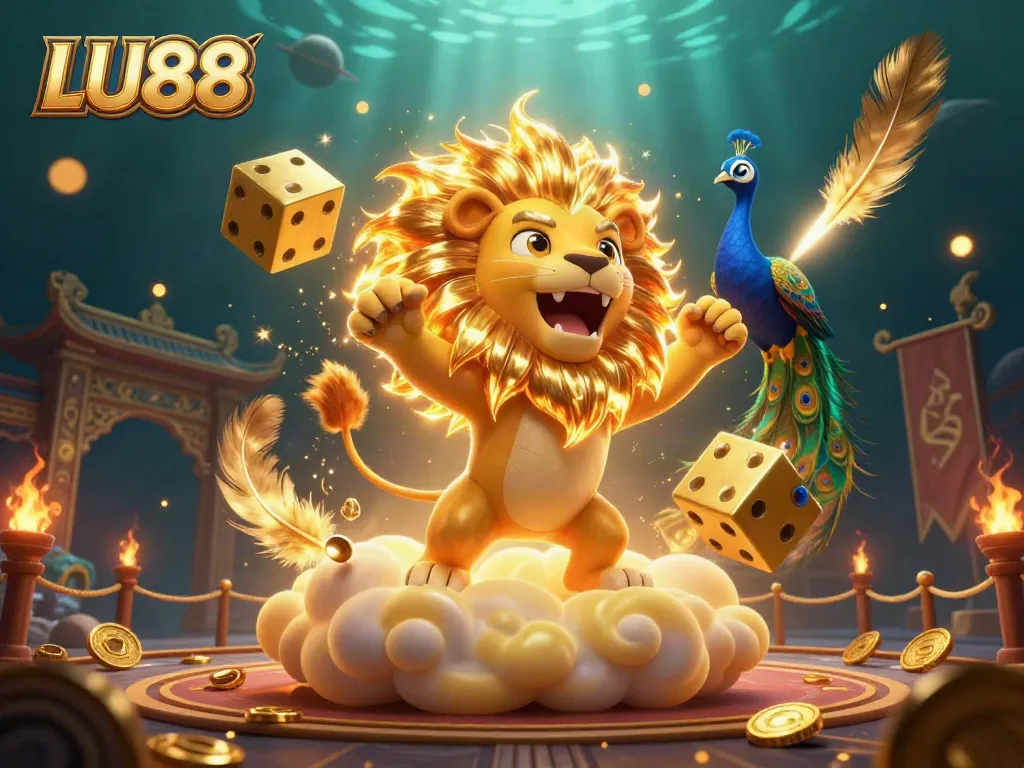 LU88 engages players with thrilling online casino adventures, featuring vibrant 3D elements and dynamic gaming action.
