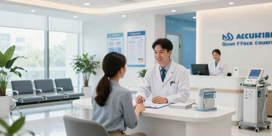 Hair transplant turkey consultation in a modern health clinic, showcasing patient care with compassionate doctor interaction.