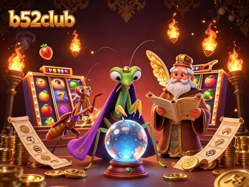 Battle for rewards in b52club's vibrant slot games, featuring dynamic elements and captivating 3D characters.