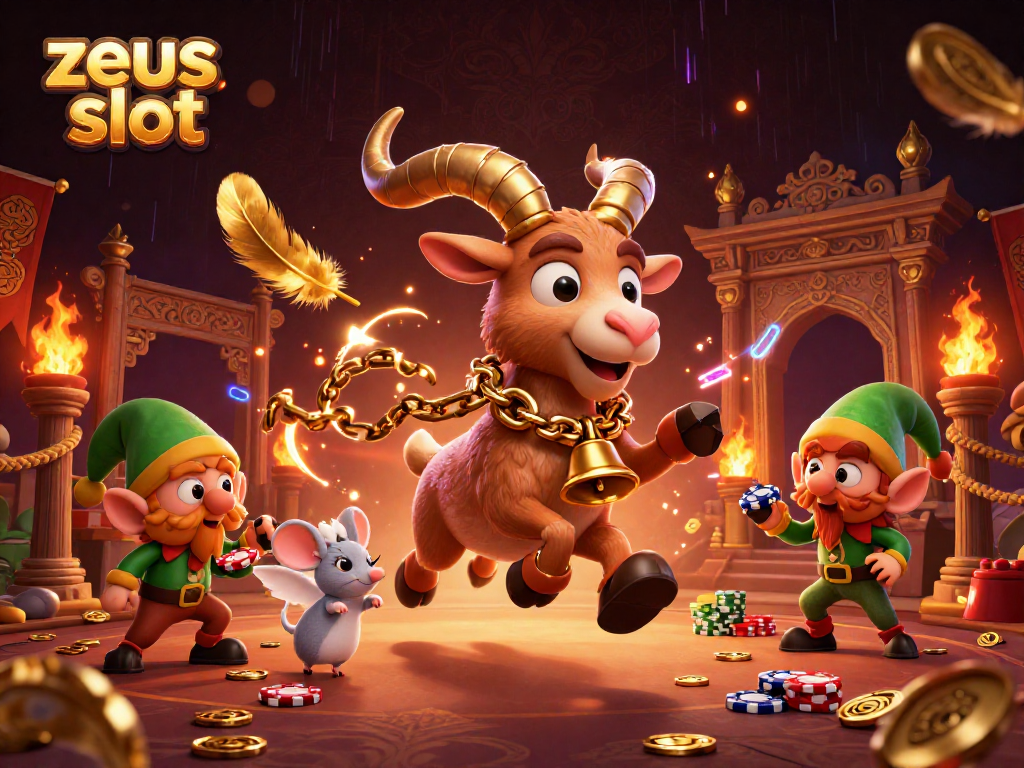 Discover the excitement of zeus slot with vibrant characters and dynamic gaming elements in a captivating casino scene.