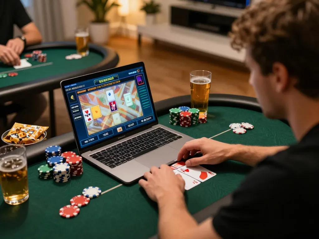 The hidden wiki links active online poker gameplay showcasing strategic card play and social engagement among friends.