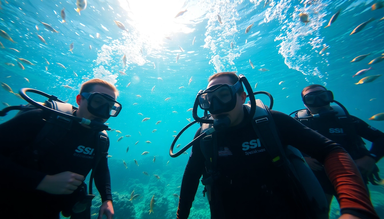 Erleben Sie SSI Spezialkurse in einem aufregenden Tauchtraining unter Wasser.