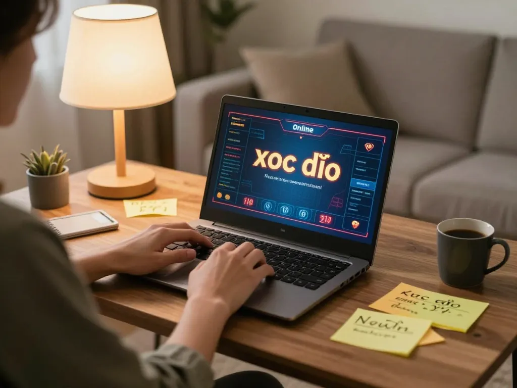 xóc đĩa online gaming session at home, highlighting engagement and strategic note-taking for better odds.