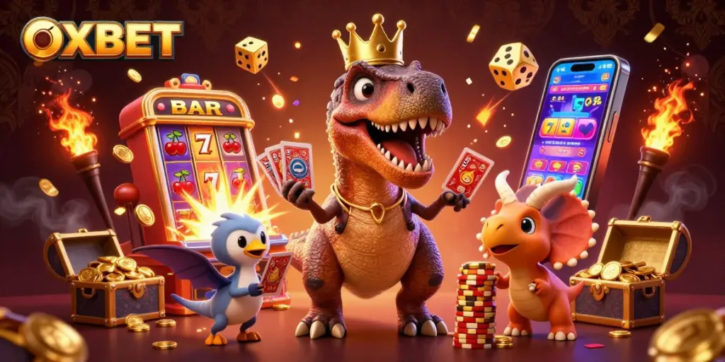Engage with OXBET's thrilling world of animated casino fun and games featuring iconic characters.