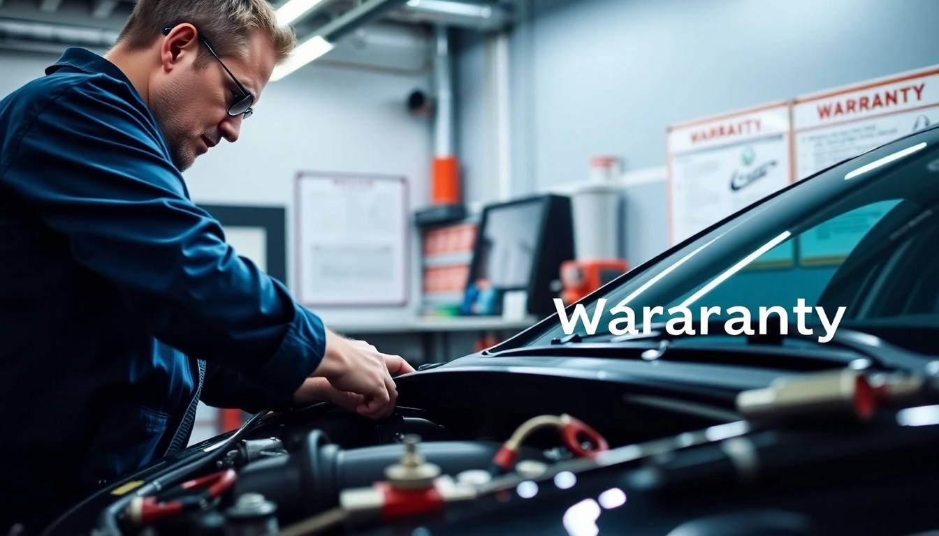 Understanding extended warranty after factory warranty expires in a professional mechanic's workshop.