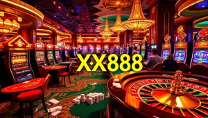 Experience the thrill of play at Nhà cái XX88 with vibrant casino activities, dice rolling, and excitement.