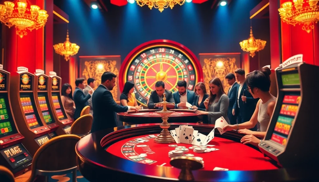 Experience thrilling gameplay at https://f8bet.dental/ with luxurious casino visuals and vibrant gambling activities.