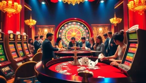 Experience thrilling gameplay at https://f8bet.dental/ with luxurious casino visuals and vibrant gambling activities.