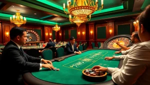Experience high-stakes excitement at F168's luxurious casino tables with professional dealers.