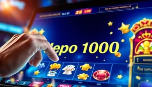 Menangkan jackpot dengan slot depo 1000 di antarmuka perjudian digital yang menarik.