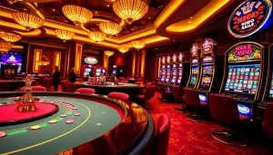 Experience the thrill of SODO Casino with vibrant gaming tables and luxury ambience.