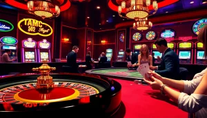 Experience thrilling gameplay with html porn games at an upscale casino setting.