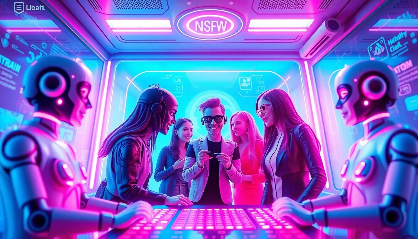 Experience immersive nsfw ai chat with vibrant AI avatars and futuristic digital environments.