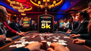 Rasakan pengalaman permainan yang mendebarkan di kasino dengan slot depo 5k dan aksi permainan yang meriah.