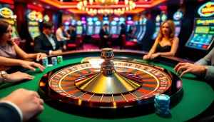 Experience the thrilling excitement at RR88 with vibrant casino games and luxurious surroundings.