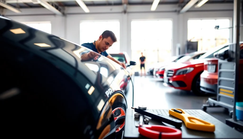 Experience top-tier auto detailing Cleveland TN with expert care and modern tools in a bright workshop.