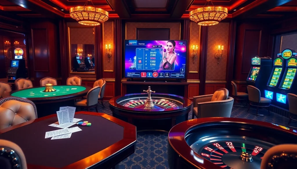 Vivez un gameplay excitant dans un casino fiable en ligne avec des jetons colorés et une roulette.