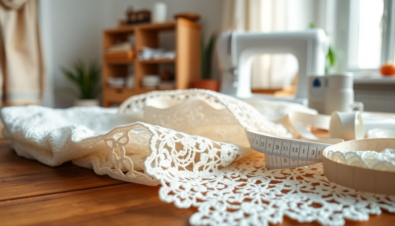 Kant stof kopen: Elegante stoffen in verschillende kleuren, perfect voor uw naai-projecten.