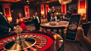 Vivez le frisson d'un casino fiable en ligne avec une roulette luxueuse et des joueurs enthousiastes.