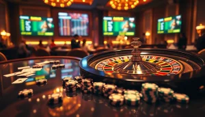 Découvrez l'excitation du casino fiable en ligne avec des tables de jeu élégantes et des roues de roulette vibrantes.