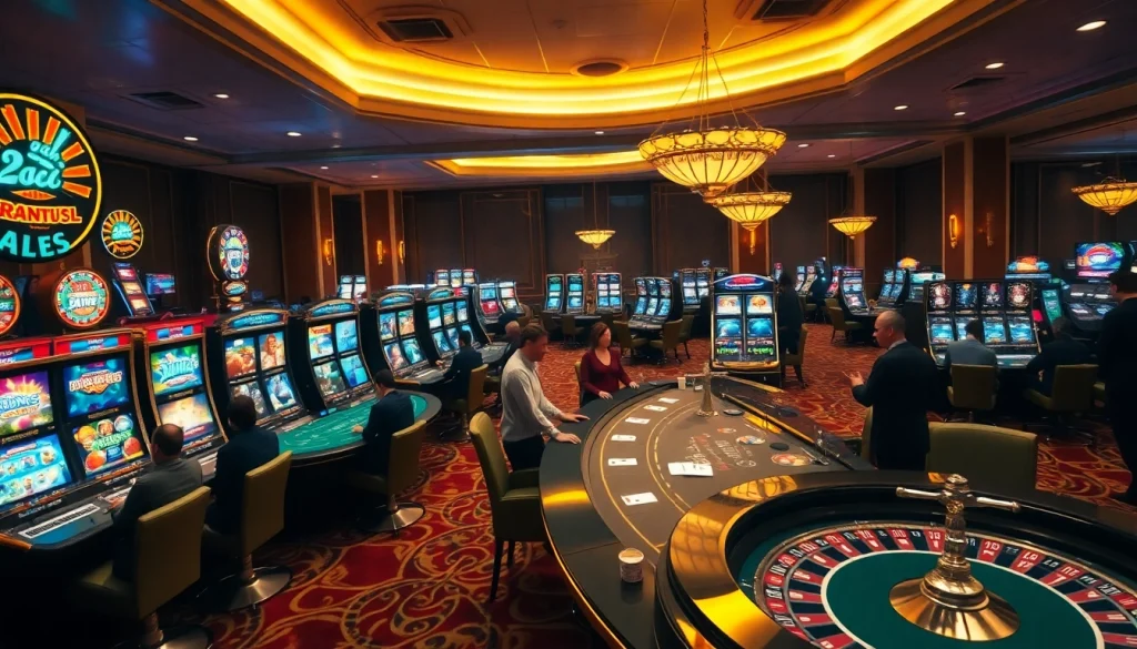 Vivez l'excitation d'un casino fiable en ligne avec des joueurs engagés autour d'une table de jeu luxueuse.